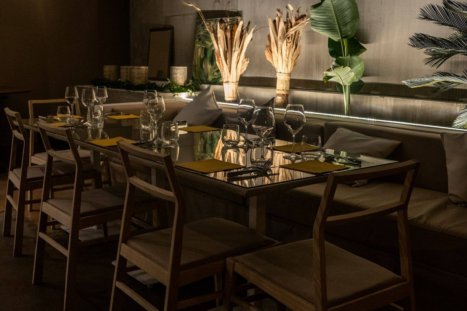 Große Tafel für Feiern